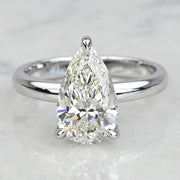 3.00 CT Pear Cut Lab Grown Diamond Engagement Ring Mapple Gems